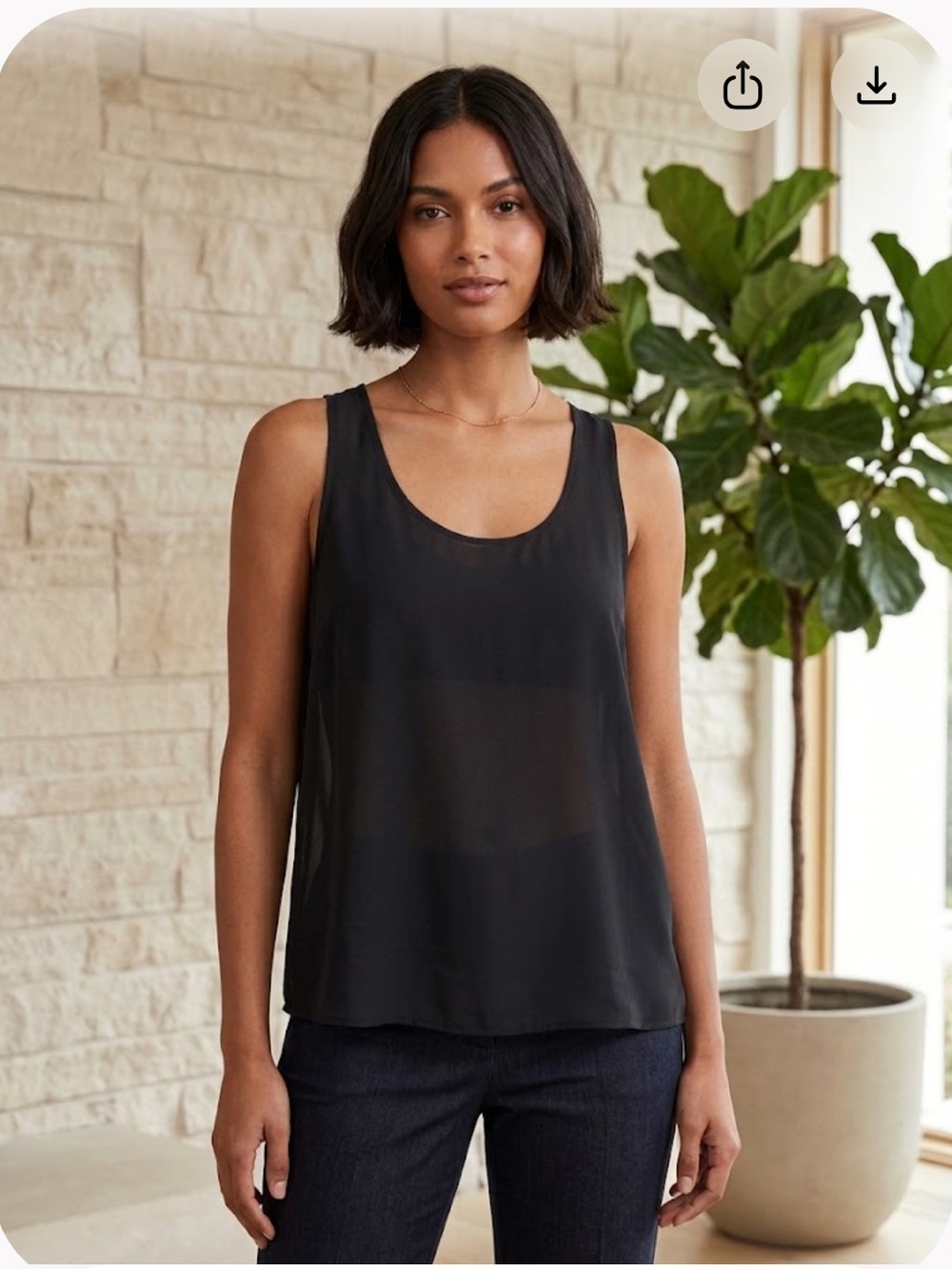 Express Black Tie Racerback Chiffon Camisole Sz S